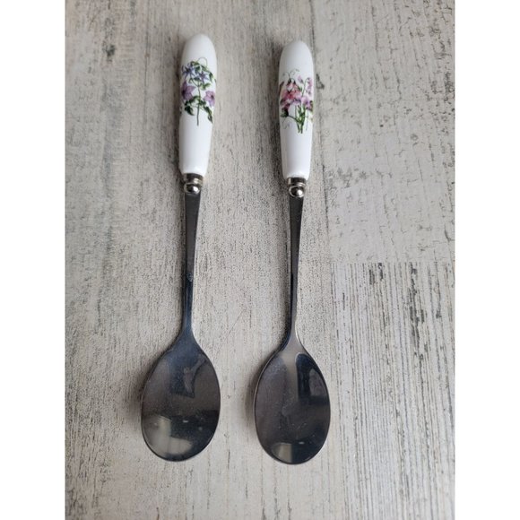 Portmeirion‎ Botanic Gardens tea spoon flower set - Picture 2 of 8